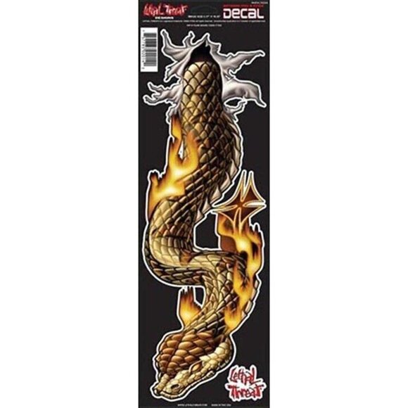 Lethal Threat RIP N Tear Snake Decal Sticker LT02014 💸 - Picture 3 of 3